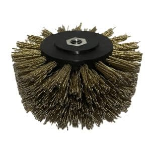 Głowica walcowa do strukturyzacji drewna - drut stalowy - mocowanie gwint M14 140x50mm